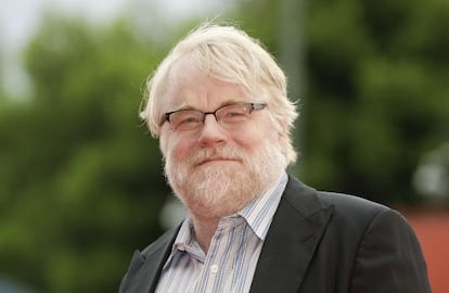 Philipp Seymour Hoffman posa en la alfombra roja del Festival de Venecia en 2012. 