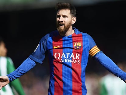 Messi, aquest diumenge, contra el Betis.