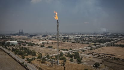 Refinería de Petróleos Mexicanos, en Tula, Hidalgo, el 27 de mayo de 2022.