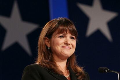 Christine O'Donnell, candidata republicana al Senado por Delaware, durante un acto público en Washington el viernes pasado.