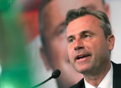 El ex candidato del Partido de la Libertad de Austria ( FPOE ) Norbert Hofer.