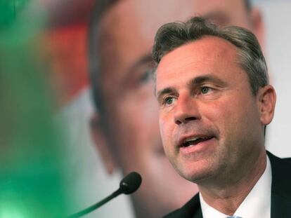 El ex candidato del Partido de la Libertad de Austria ( FPOE ) Norbert Hofer.