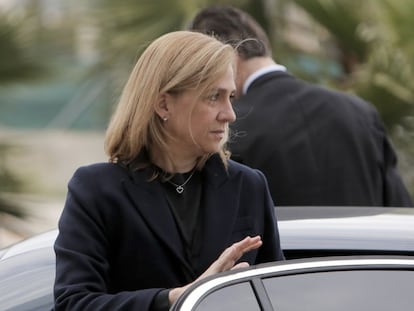 La infanta Cristina, en los juzgados de Palma