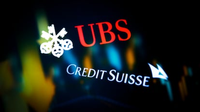 Logos de UBS y Credit Suisse