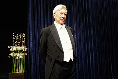 Mario Vargas Llosa, en el Grand Hôtel de Estocolmo el pasado día 10.