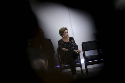 A presidenta Dilma, nesta quarta no Palácio.