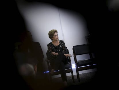 A presidenta Dilma, nesta quarta no Palácio.