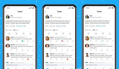 Nuevos tipos de reacciones en Twitter.