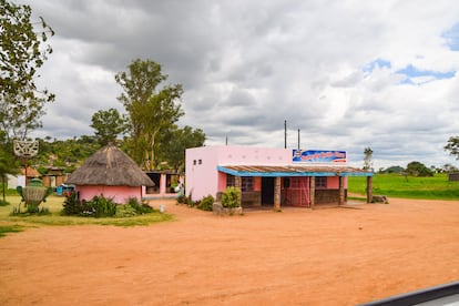 Pequeñas edificaciones en una zona rural de Zimbabue