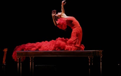 La bailaora Olga Pericet en su espectaculo 'La espina que quiso ser flor o la flor que soñó con ser bailaora'.