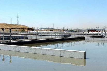 Instalaciones de la planta de depuración y regeneración de agua de La Gavia, en el sur de Madrid, inaugurada el pasado 6 de junio.