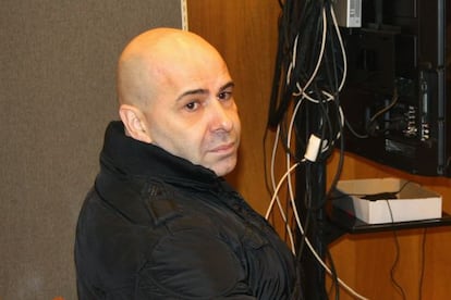 Xavier Font, miembro fundador del grupo Locomía, durante su comparecencia en la Audiencia de Barcelona