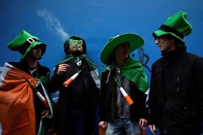 Desfile de San Patricio en las calles de Dublín, Irlanda.