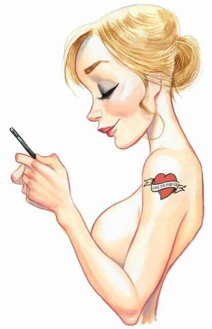 'Pin Up Love you Forever'. En esta exposición, el artista reflexiona sobre una de sus mayores obsesiones en su obra: la sensualidad de la mujer con dibujos elegantes.