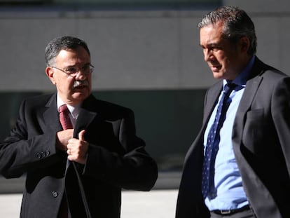 Los jueces Ángel Hurtado (izquierda) y Enrique López.