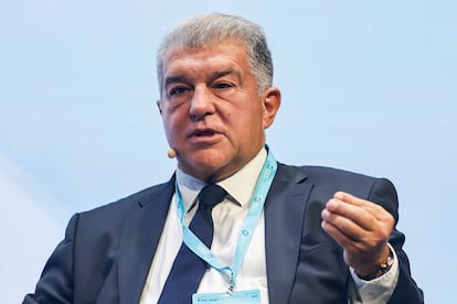 Joan Laporta: “Cuando compite, el Barça tiene un compromiso con la democracia, la tolerancia y los derechos humanos”