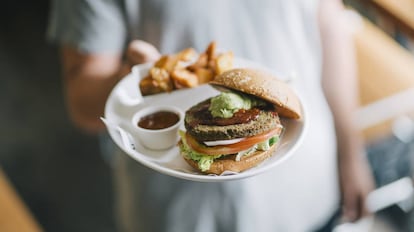 La hamburguesa Gran Vegano del restaurante Bacoa Burguer.