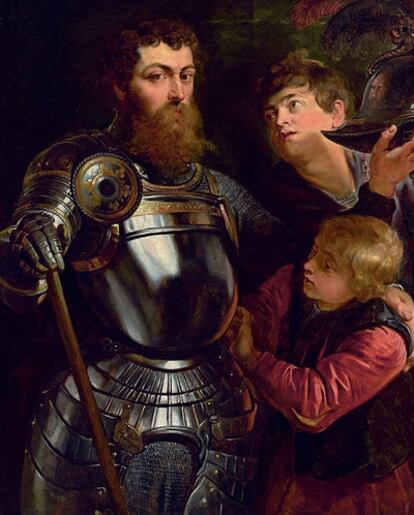 <i>El comandante está preparado para la batalla</i> de Rubens, en una imagen del sitio web de Christie's