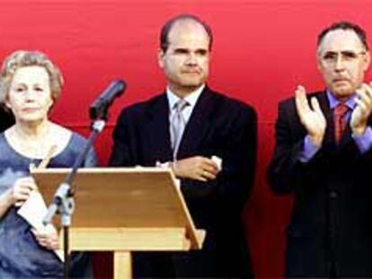 De izquierda a derecha, Antonio Ortega, María de los Ángeles Infante, Manuel Chaves y Javier Torres Vela.