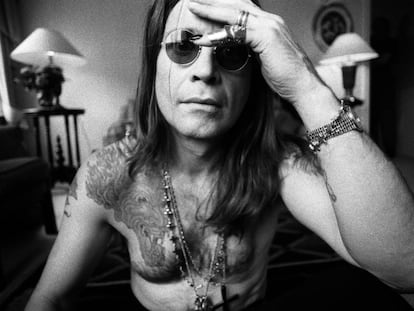 Ozzy Osbourne, con 43 años, fotografiado en Londres en 1991.