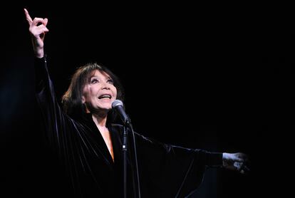 Juliette Greco durante la apertura de un festival musical en Bourges (Francia) en 2015