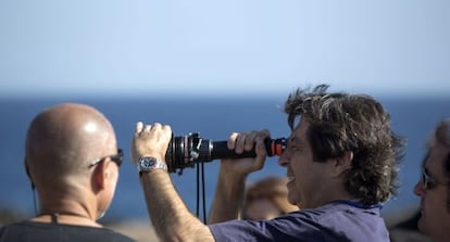 El director durante el rodaje de 'La ignorancia de la sangre'.