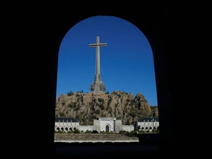 Vista general del Valle de los Caídos en cuya basílica está enterrado Francisco Franco.