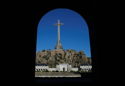 Vista general del Valle de los Caídos en cuya basílica está enterrado Francisco Franco.