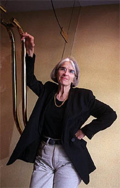 Donna Leon, fotografiada ayer en un hotel de Madrid.