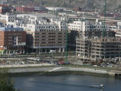 La zona de Galindo en Barakaldo en 2009, rehabilitada con fondos de la UE