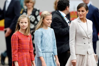 Queen Letizia with Princess Leonor and the ‘infanta’ Sofía.