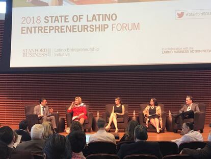 Presentaci&oacute;n del estudio en el auditorio CEMEX de Stanford.