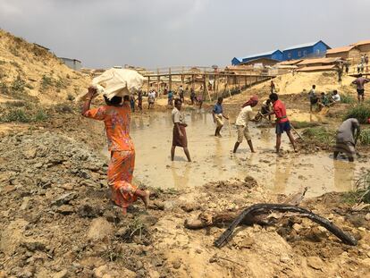 El campo de refugiados de Cox's Bazar (Bangladés), donde las catástrofes climáticas suceden con mucha frecuencia.