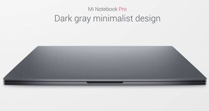 El diseño del Xiaomi Mi Notebook Pro es minimalista