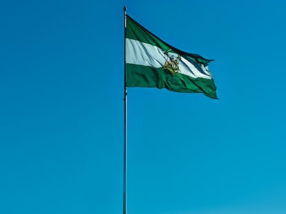 Una bandera de Andalucía.