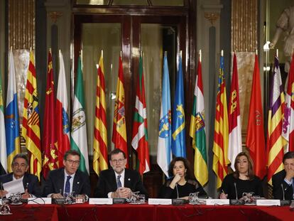 VI Conferencia de Presidentes Auton&oacute;micos. en el Senado. Mariano Rajoy, Presidente del Gobierno preside el acto  