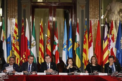 VI Conferencia de Presidentes Auton&oacute;micos. en el Senado. Mariano Rajoy, Presidente del Gobierno preside el acto  