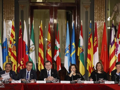 VI Conferencia de Presidentes Auton&oacute;micos. en el Senado. Mariano Rajoy, Presidente del Gobierno preside el acto  