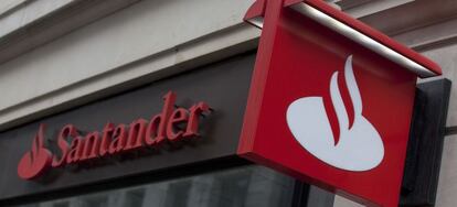 Una sucursal de Banco Santander.