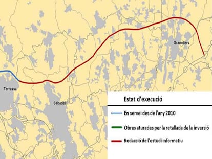 Mapa del recorregut de la B-40.