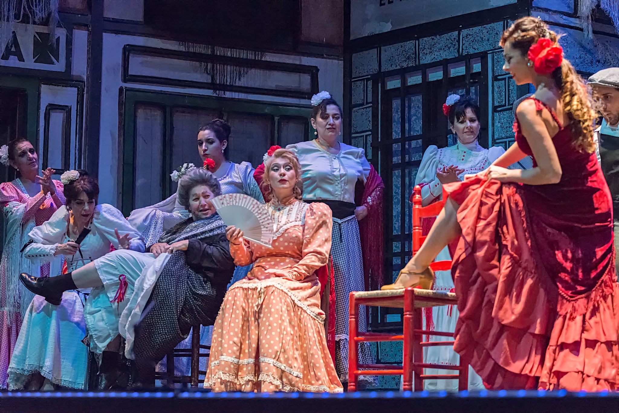 Fotografía de un acto de la zarzuela 'La verbena de la Paloma'