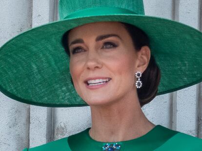 Kate Middleton durante la ceremonia del Trooping the Colour.