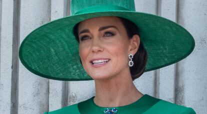 Kate Middleton durante la ceremonia del Trooping the Colour.