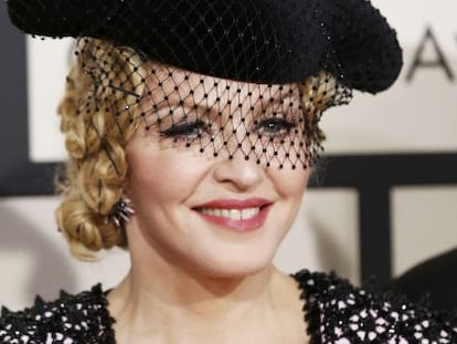 Madonna en los premios Grammy 2015.