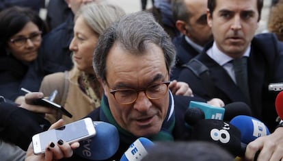 Artur Mas, a la entrada del TS la semana pasada.