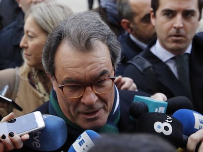 Artur Mas, a la entrada del TS la semana pasada.