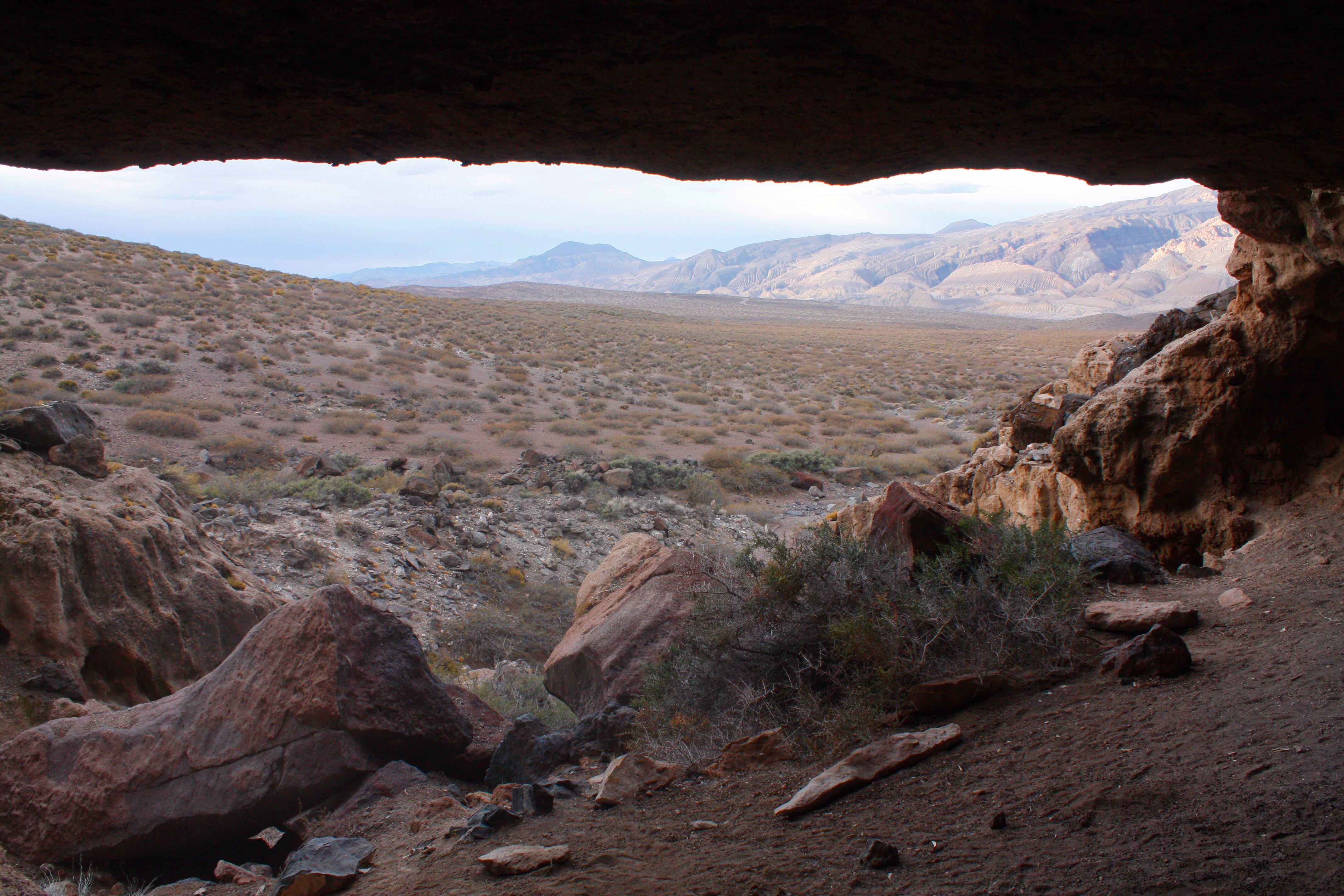 La vista desde la cueva Huenul 1.