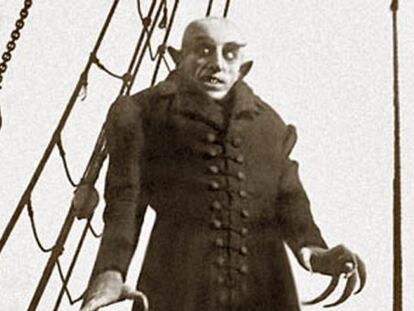 Una imagen del filme Nosferatu, de F. W. Murnau.