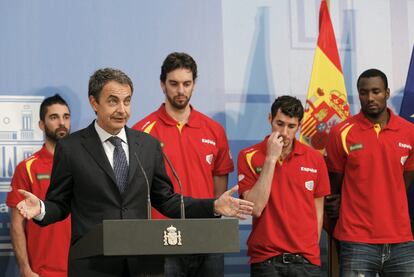 Los jugadores se han reunido con el presidente del Gobierno en la Moncloa