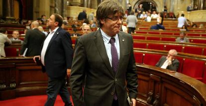 El presidente de la Generalitat, Carles Puigdemont.